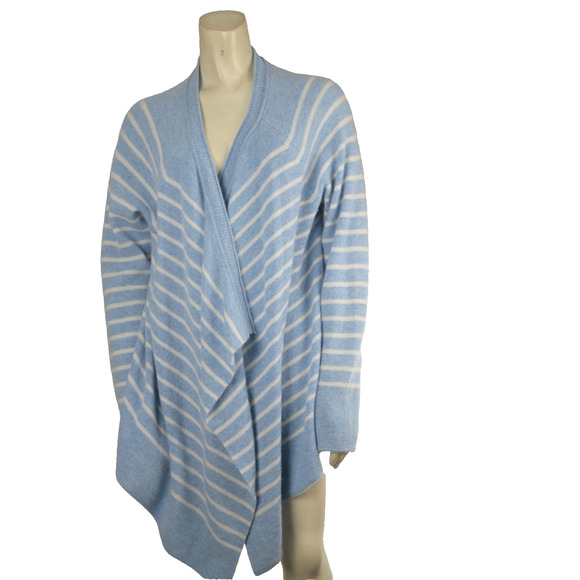 Vineyard Vines Cashmere Striped Cardigan Sweater Blue Women’s XL Soft Knit - Picture 5 of 15